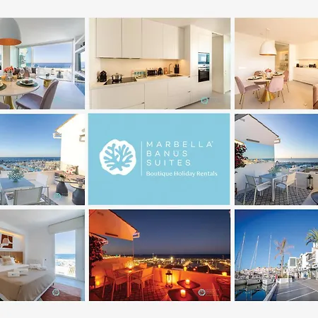 Marbella Banus Suites - Brand New Exclusive Puerto Banus Port Seafront Apartment - 2Br - 2Ba - Outdoor Terrace - Spectacular Mediterranean Views - Heart Of Puerto Banus Marina - Steps From El Corte Ing Luxury Shopping *